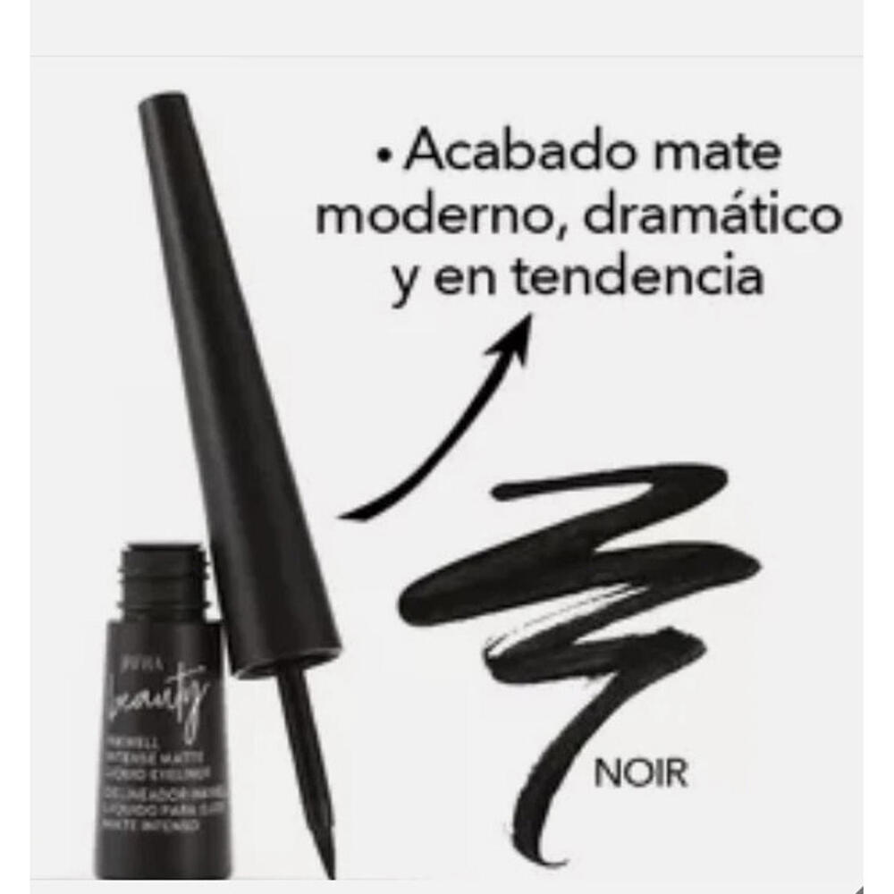 SET OF 2 Jafra Noir Eyeliner Matte Liquid. Delineador Líquido Matte Negro .1 oz